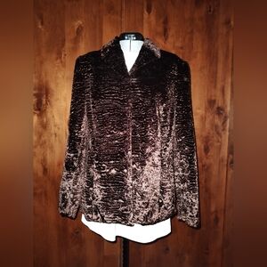 Brown Faux Fur Valerie Stevens Coat Size M